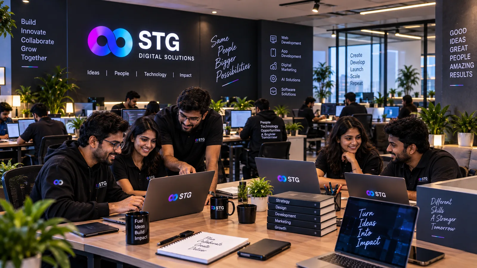 The STG Digital Solutions team at work