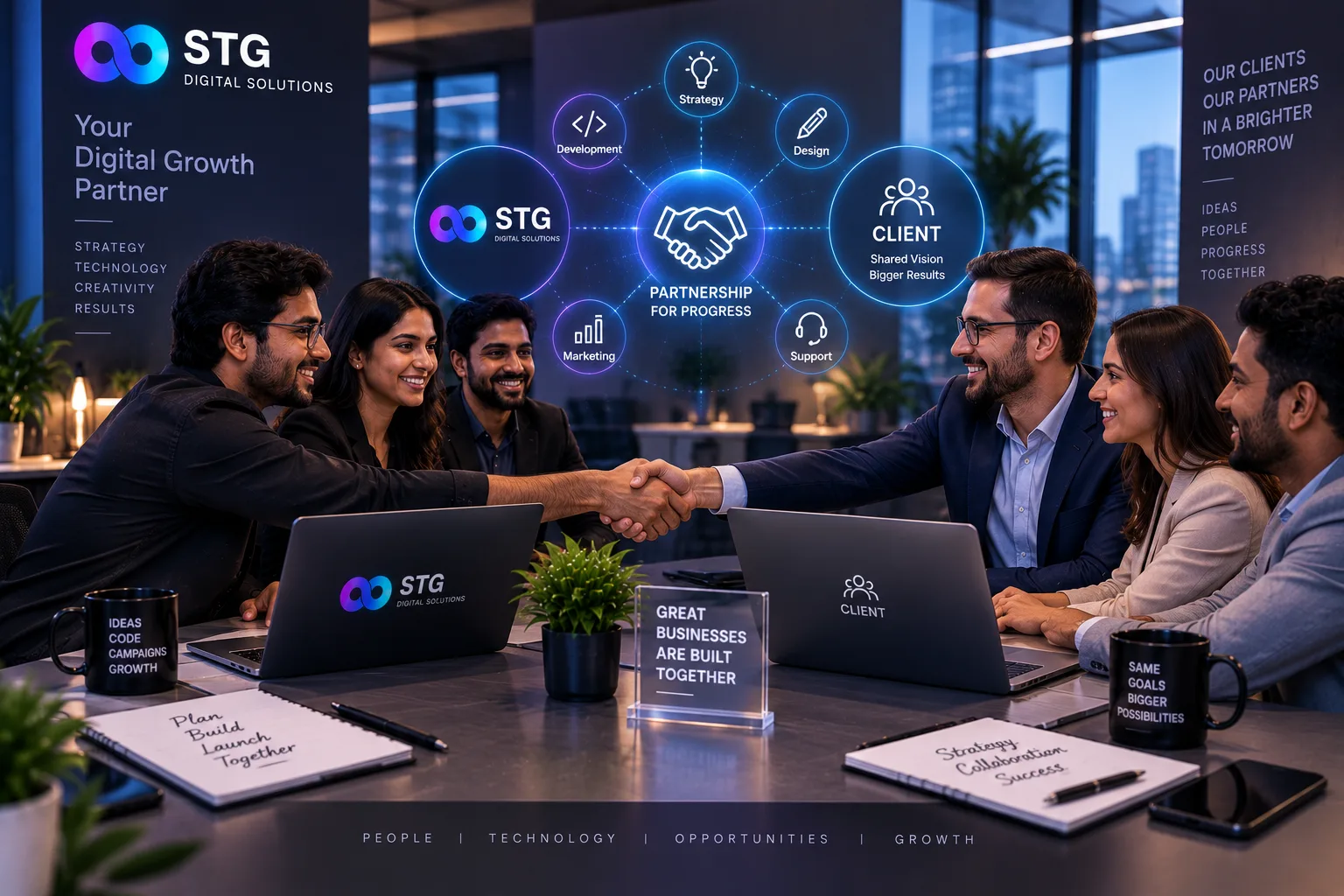 Partnership for progress — STG and client teams