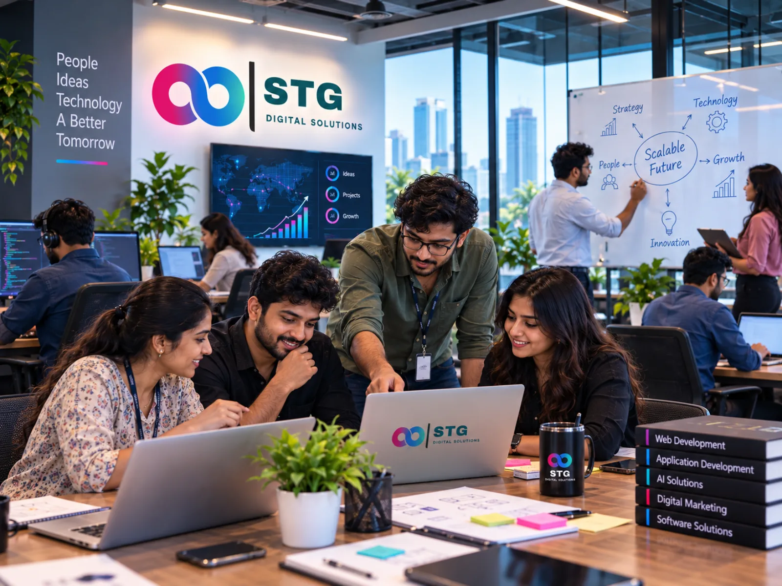 The STG Digital Solutions team planning a scalable future