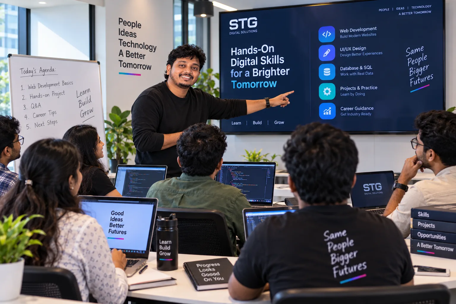 Youth digital skills workshop run by STG