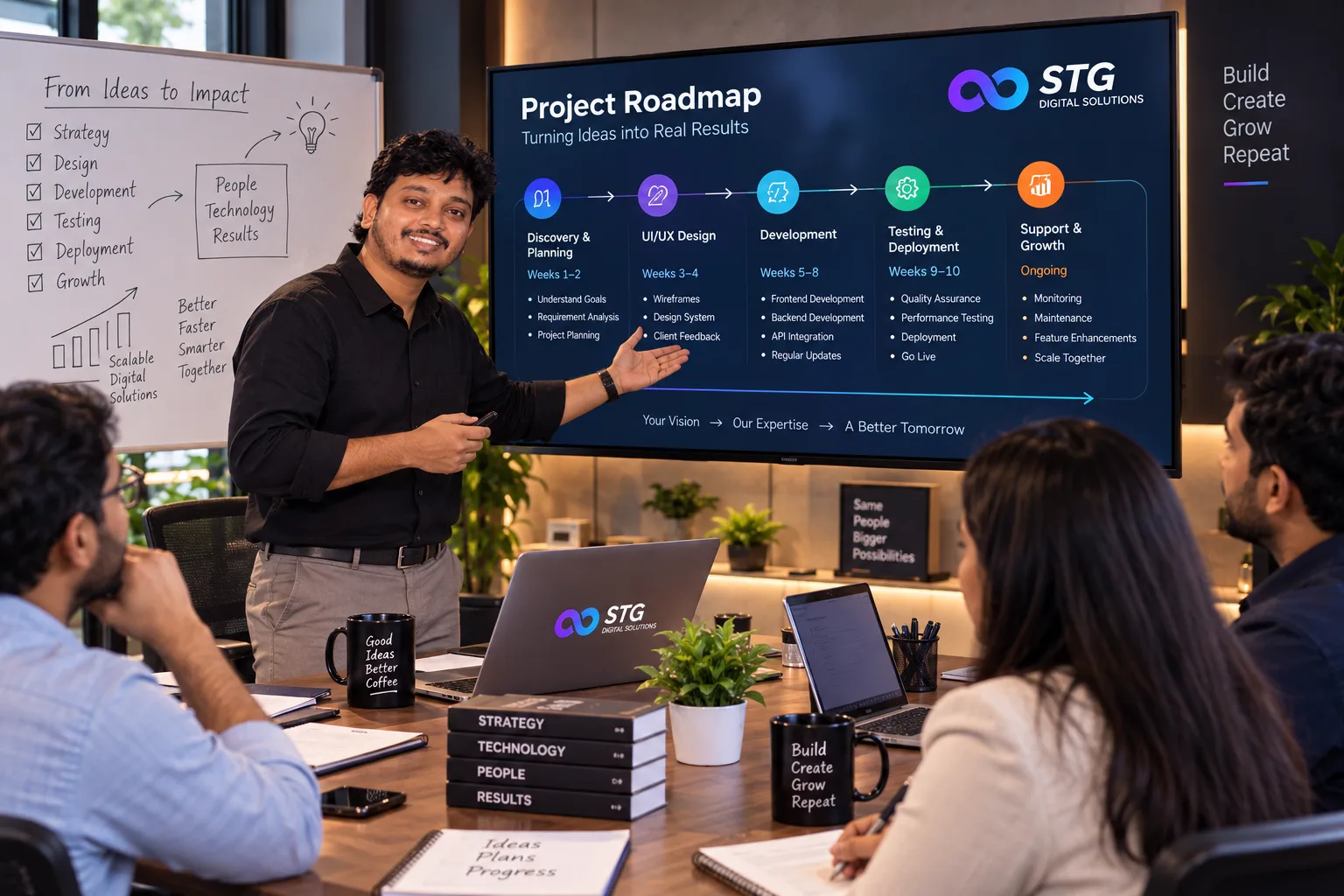 Project roadmap consulting session at STG