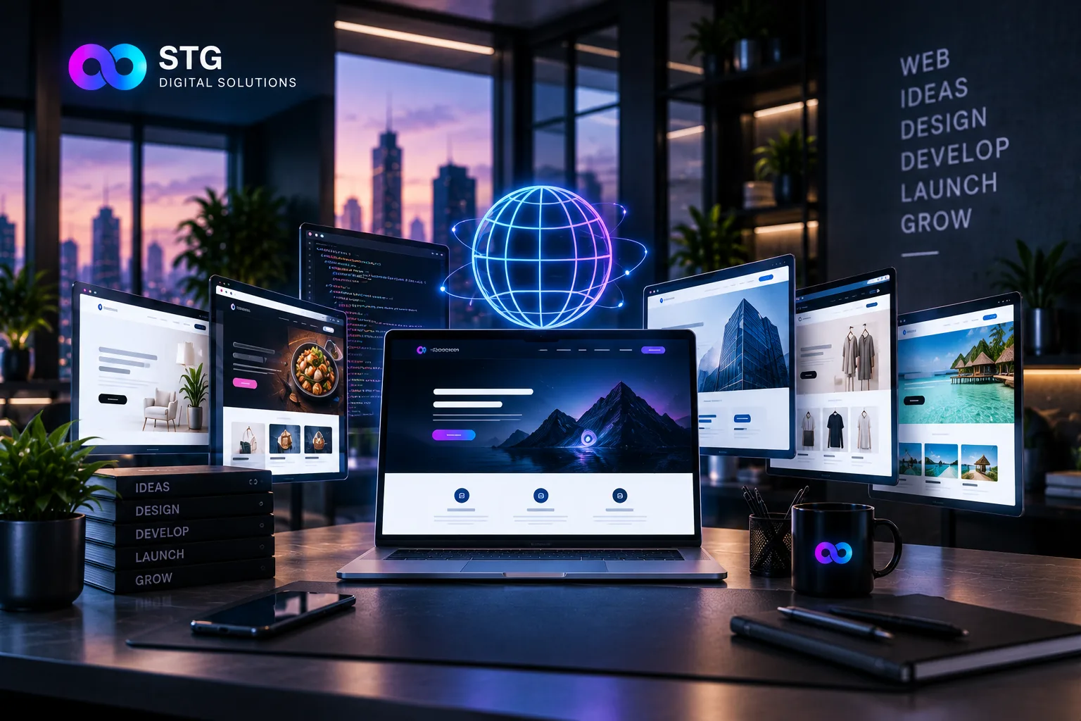 Website design portfolio by STG Digital Solutions