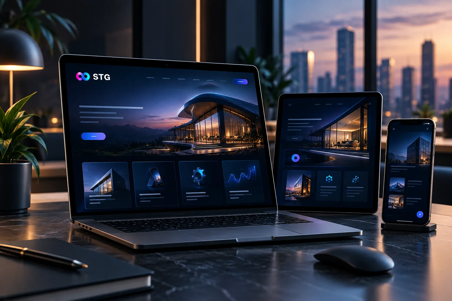 STG Digital Solutions website design